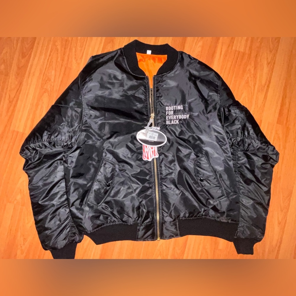 Black bomber jacket